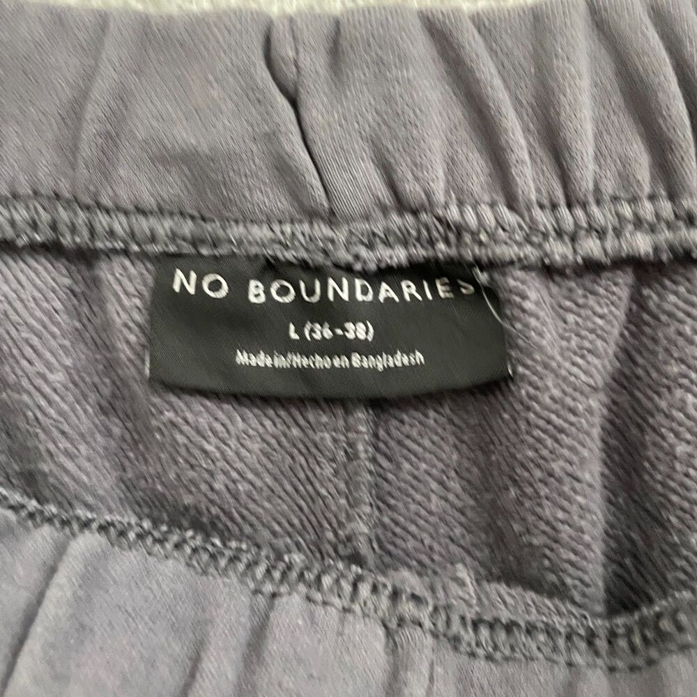 No Boundaries Sweatpants Men L Gray Lounge Pullon Drawstring Joggers - Picture 3 of 11